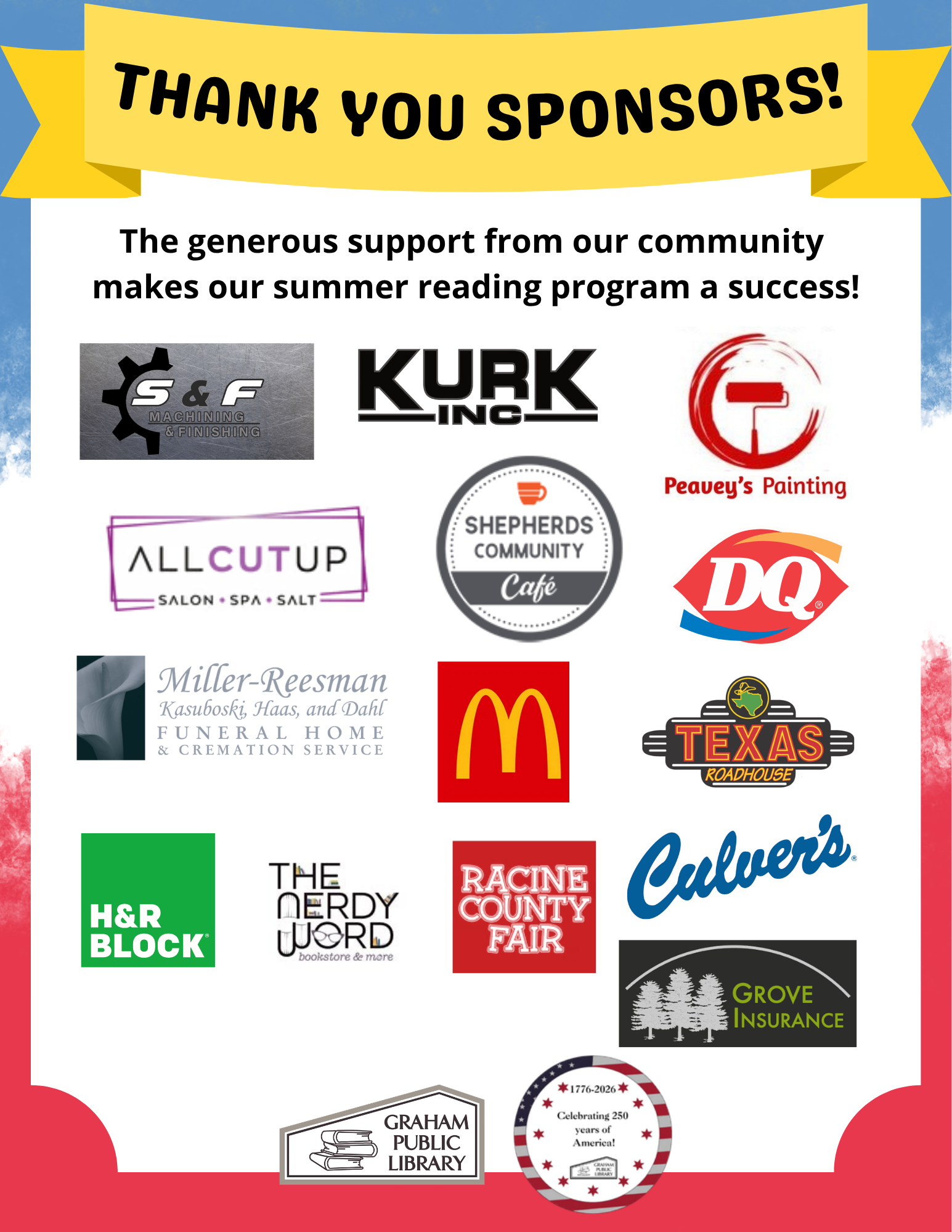 summer reading 2026 sponsor list